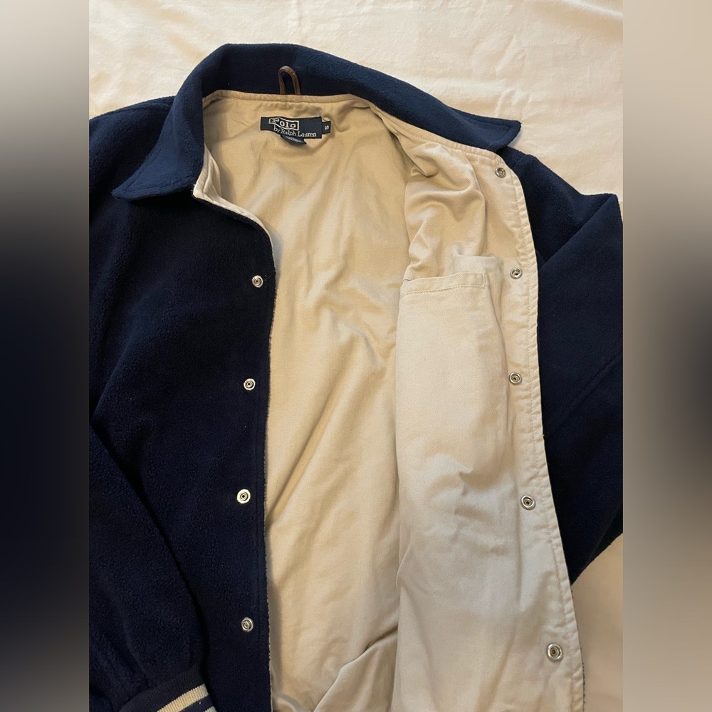 Polo by Ralph Lauren Men's Navy Varsity Jacket - Picture 5 of 5